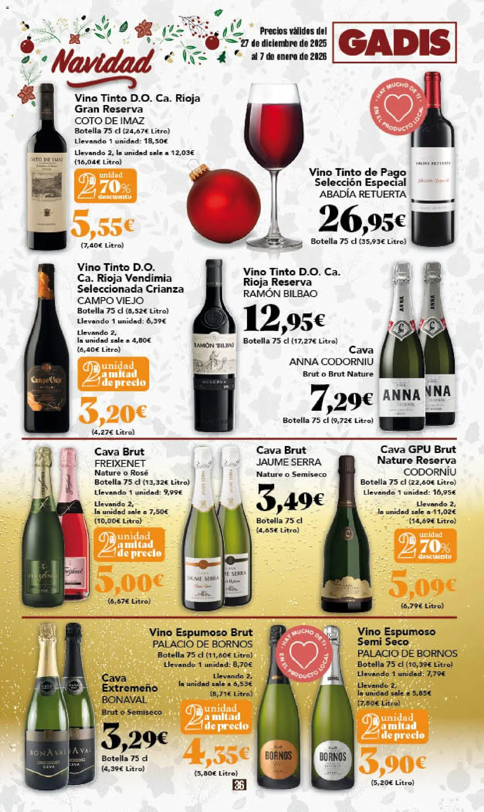 Gadis - folleto │ válido desde el 27.12.2025 | Página: 36 | Productos: Vino