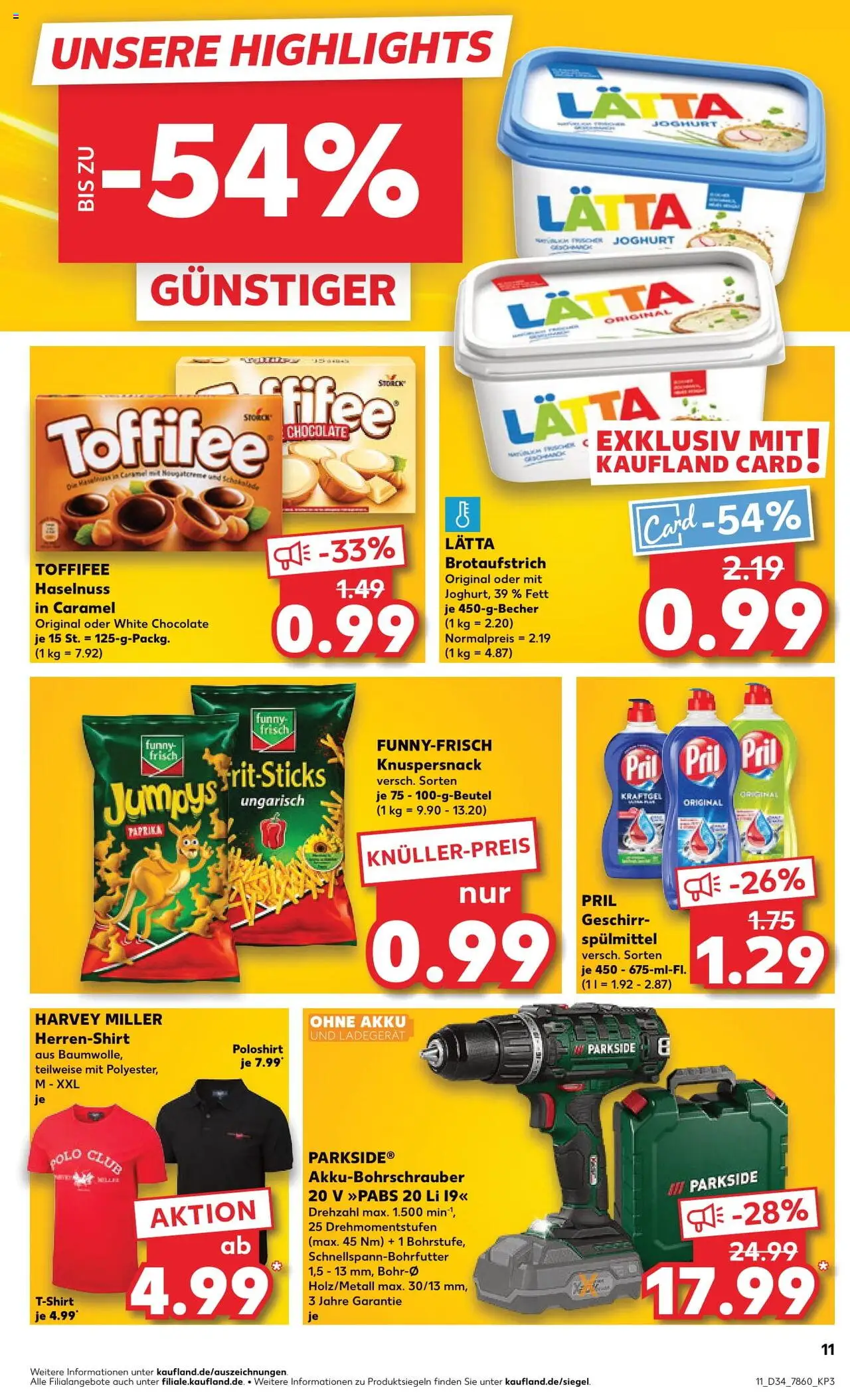 Kaufland Prospekt 	 – gültig ab 21.08.2025 | Seite: 11 | Produkte: Joghurt, Geschirrspülmittel, Lätta, Pril