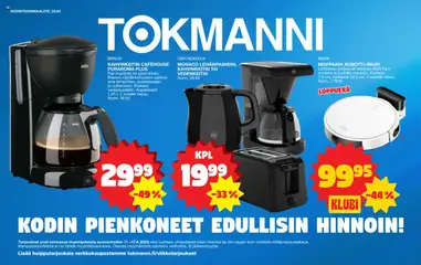 Katso Tokmanni - Kodintekniikkaliite voimassa alkaen 11.08.2025