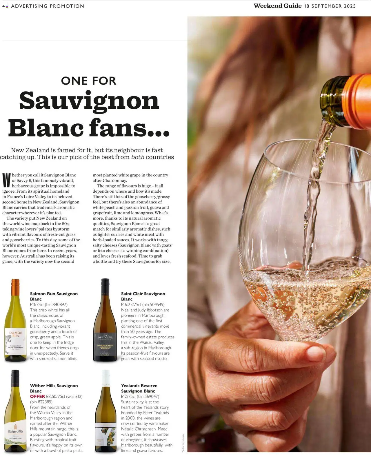  | Page: 52 | Products: Salmon, Cheese, Wine, Bowl