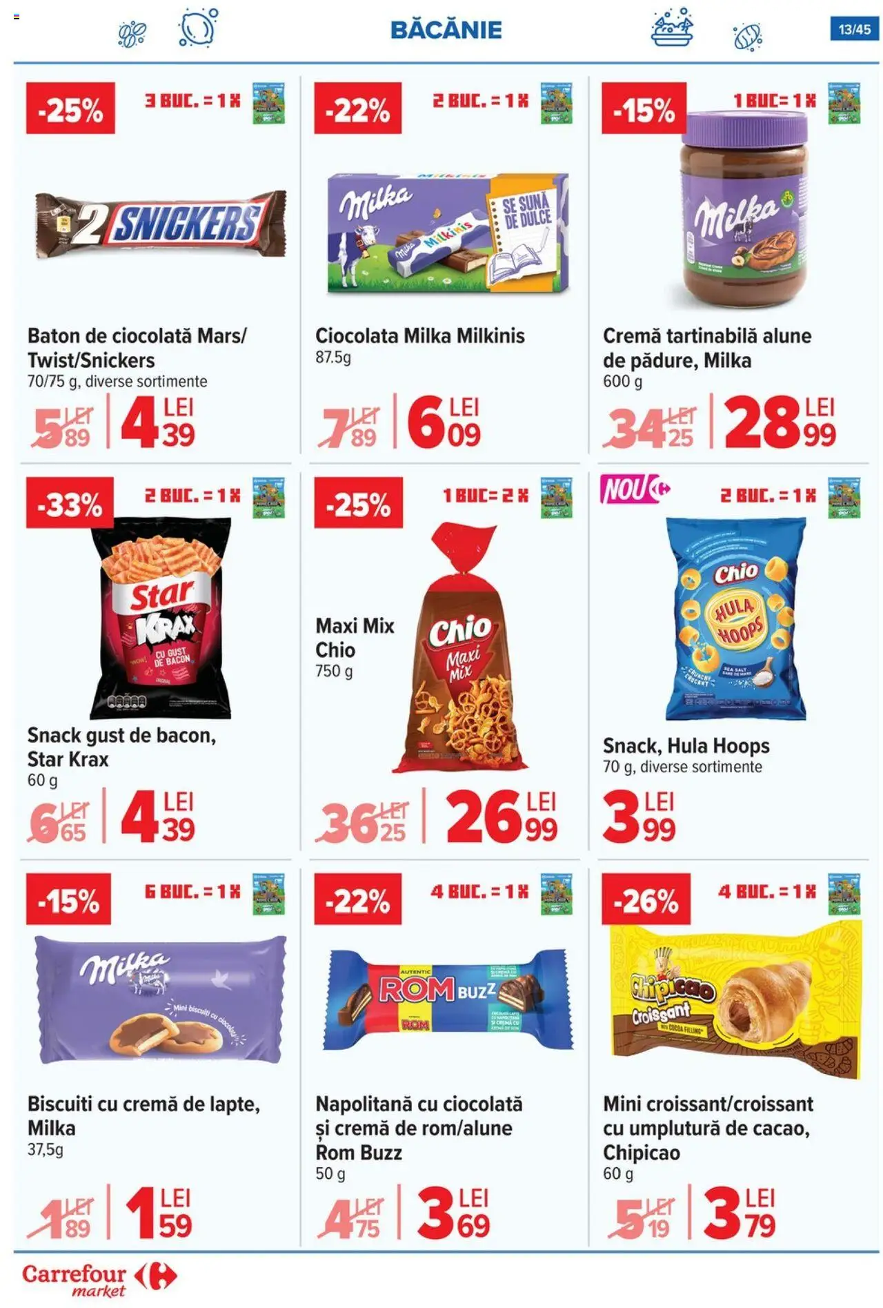 Noul catalog Carrefour – valabil de la 15.10.2025 | Pagină: 16 | Produse: Alune, Cremă, Ciocolată, Rom