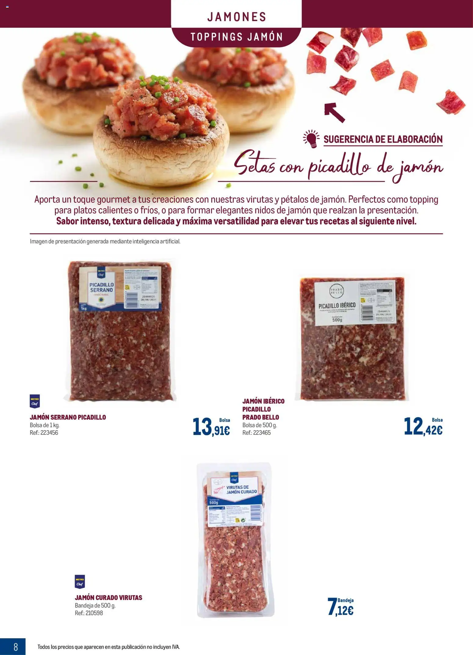 Makro - Charcuteria Palma Castellón │ válido desde el 01.12.2025 | Página: 8 | Productos: Jamón ibérico, Jamón, Bolsa, Bandeja