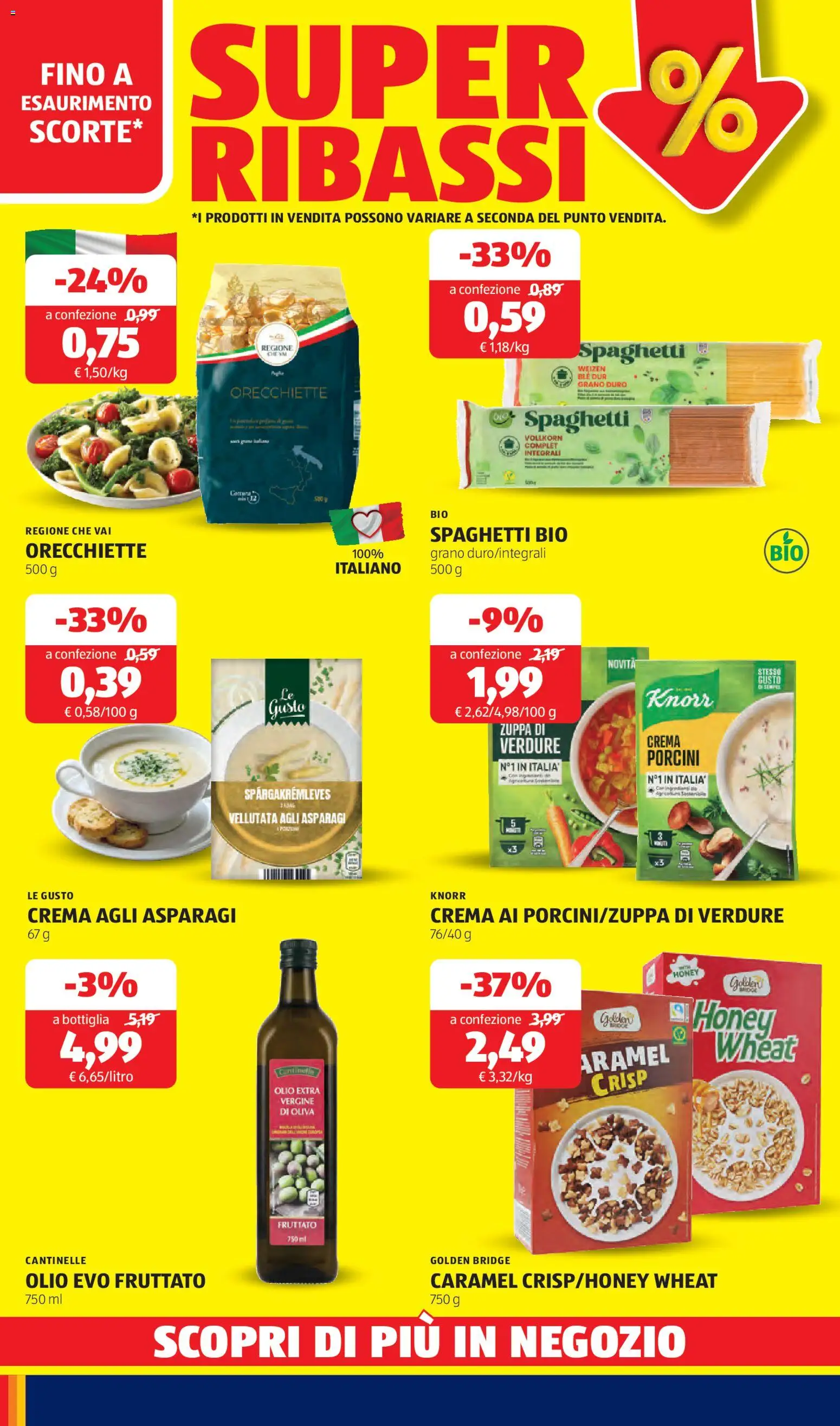 Volantino Aldi del 23.02.2026 | Pagina: 29 | Prodotti: Crema, Olio, Olive, Pasta