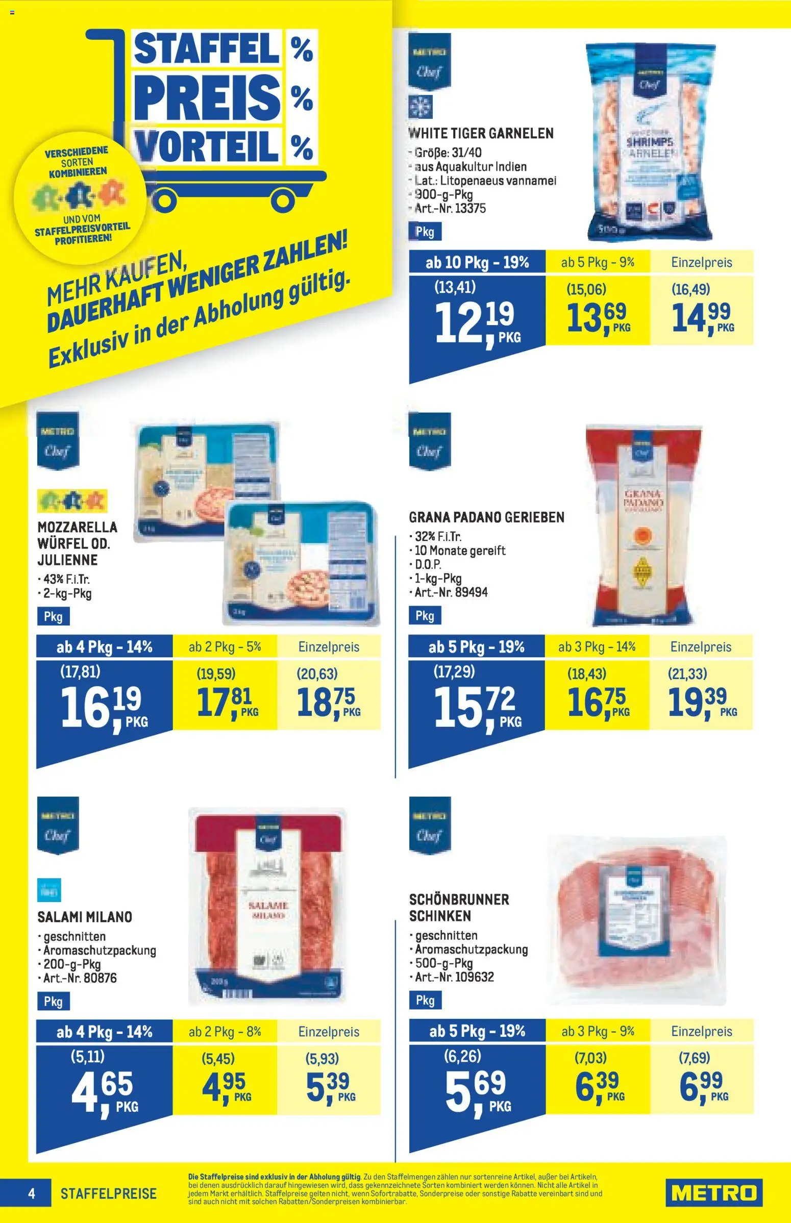 Metro angebote Profi gültig ab 05.03.2026 | Seite: 4 | Produkte: Salami, Schinken