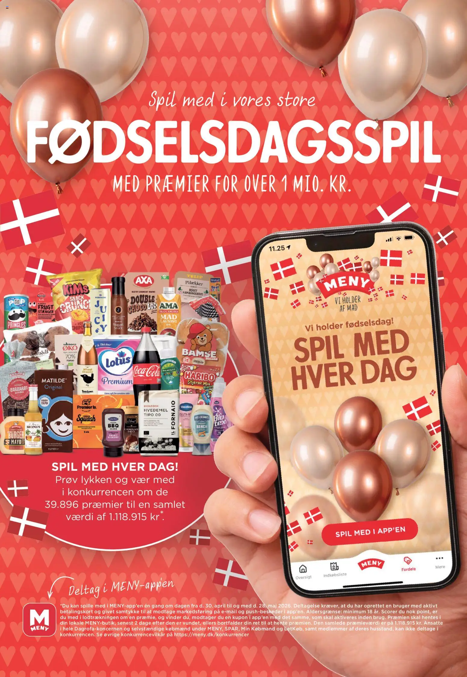 Meny tilbudsavis – gyldig fra 01.05.2026 | Side: 7 | Produkter: Chokolade, Kakao, Hamburgerryg, Spil