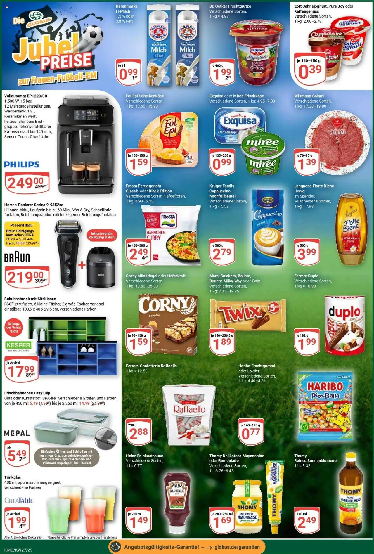 Globus prospekt Köln	 - gültig ab dem 29.06.2025 | Seite: 8 | Produkte: Langnese, Joghurt, Sahne, Frischkase