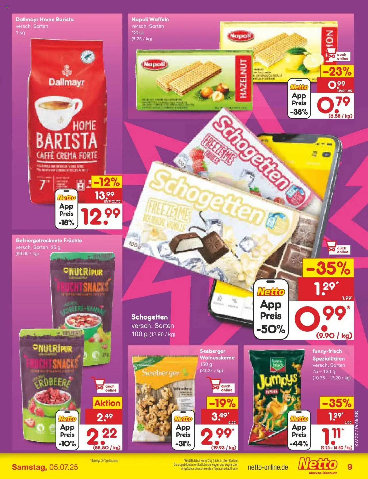 Netto Marken-Discount prospekt Amberg	 - gültig ab dem 29.06.2025 | Seite: 11 | Produkte: Waffeln, Dallmayr, Schogetten