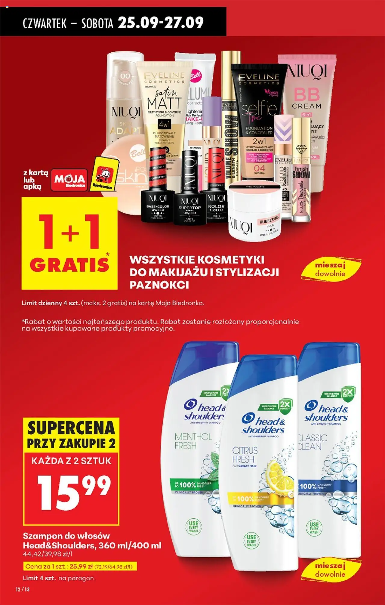 Biedronka gazetka - Oferta w tym tygodniu od 25.09.2025 | Strona: 12 | Produkty: Karta, Top, Korektor, Finish