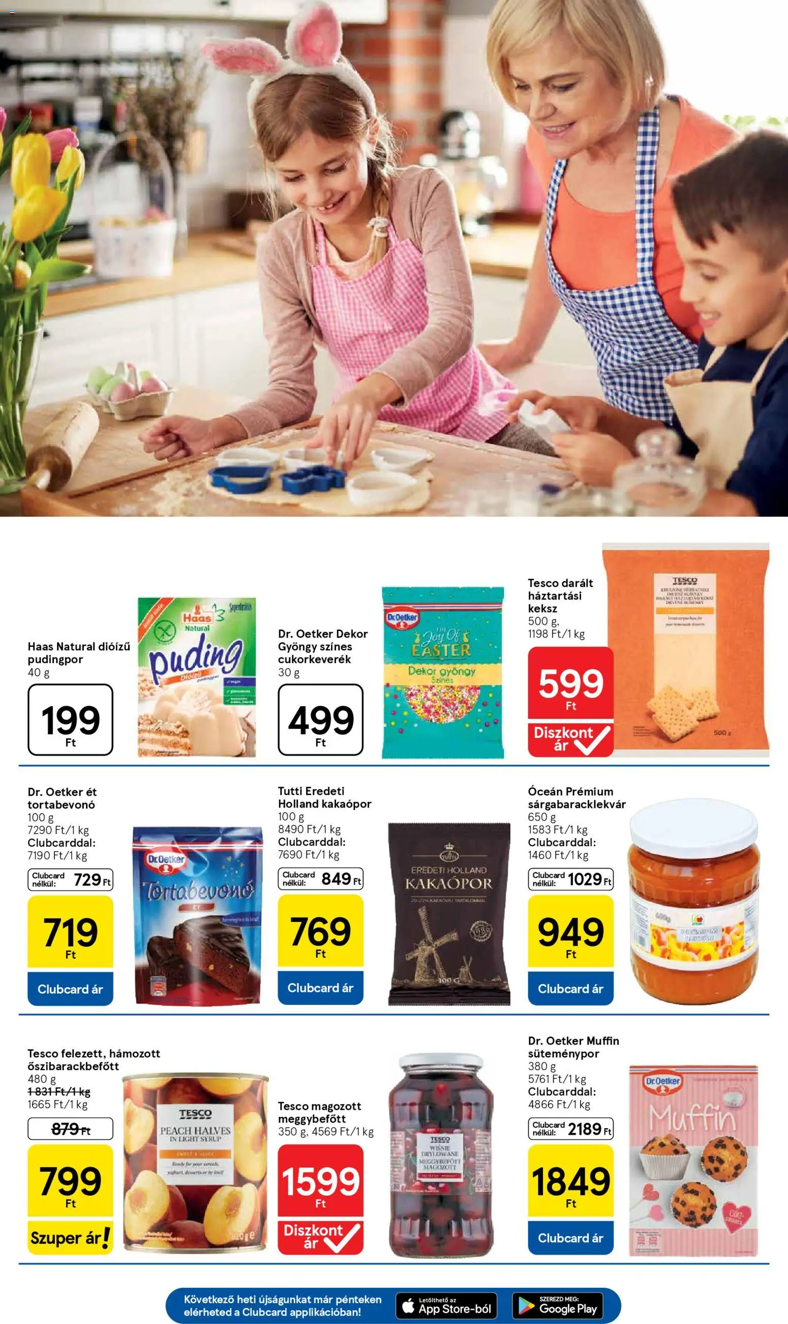 Tesco akciós ujság - amely érvényes a következő dátumtól: 31.03.2026 | Oldal: 11 | Termékek: Pudingpor, Muffin, Meggybefőtt, Keksz