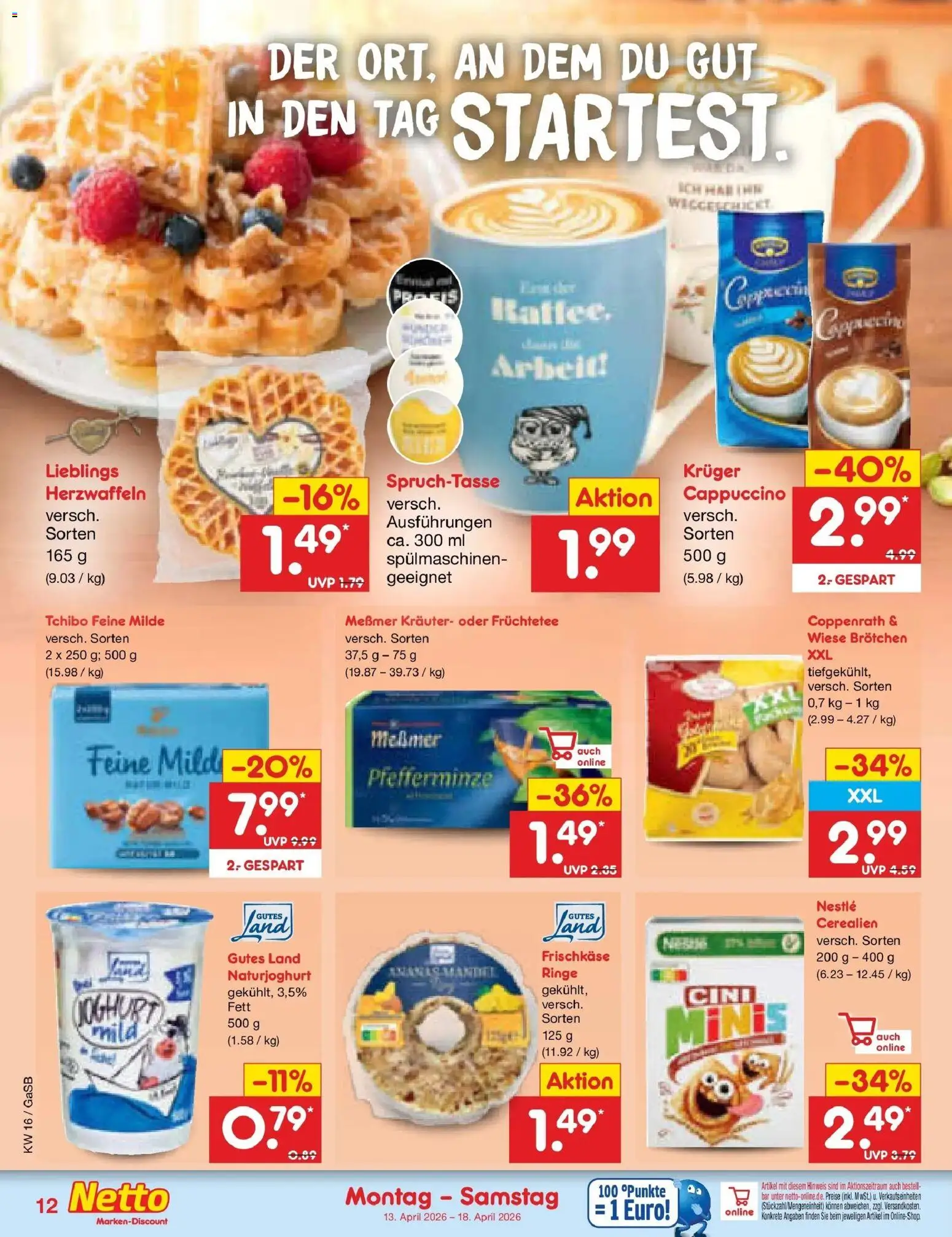 Netto Marken-Discount Prospekt Bremen-Lesum	 – gültig ab 13.04.2026 | Seite: 14 | Produkte: Messmer, Frischkase