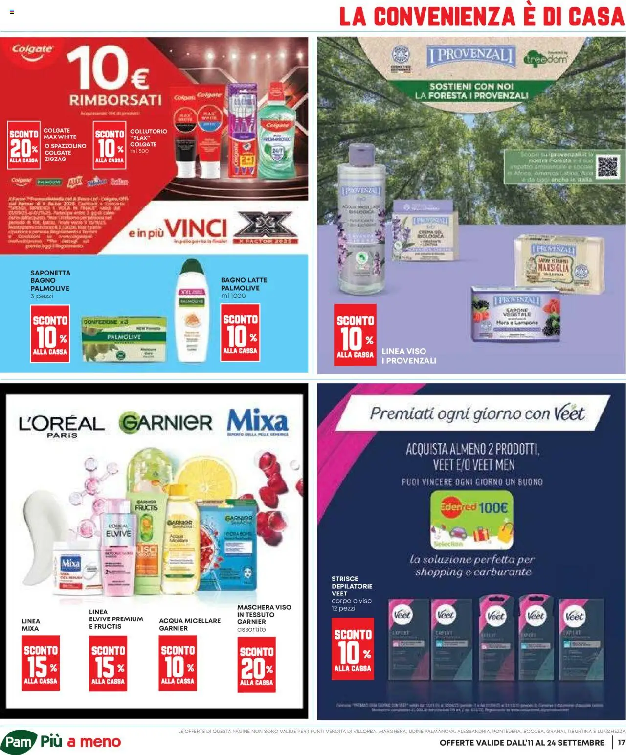 Volantino Panorama del 11.09.2025 | Pagina: 17 | Prodotti: Maschera, Acqua micellare, Saponetta, Bagno