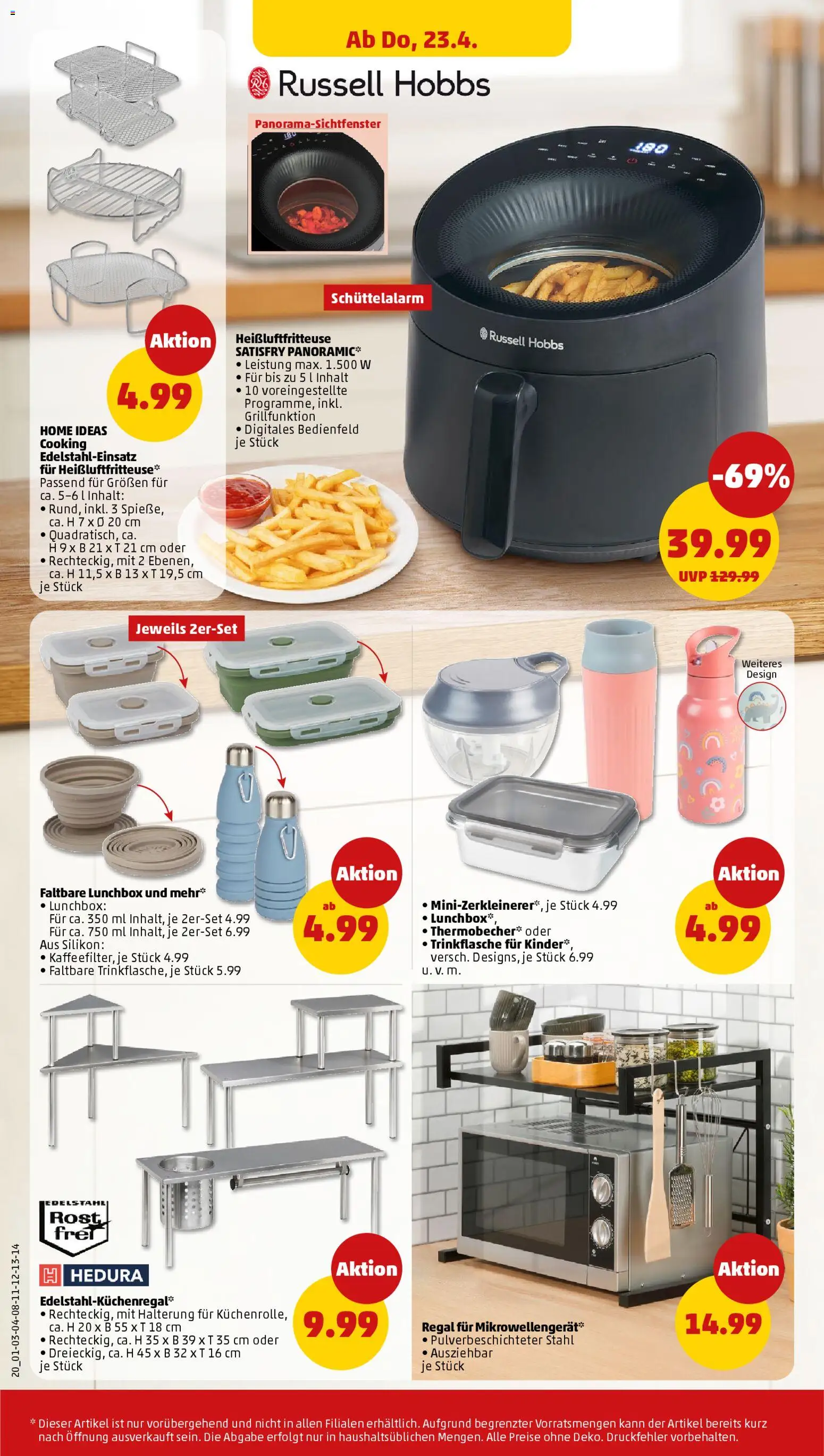 Penny Prospekt 	 – gültig ab 20.04.2026 | Seite: 26 | Produkte: Regal, Heißluftfritteuse