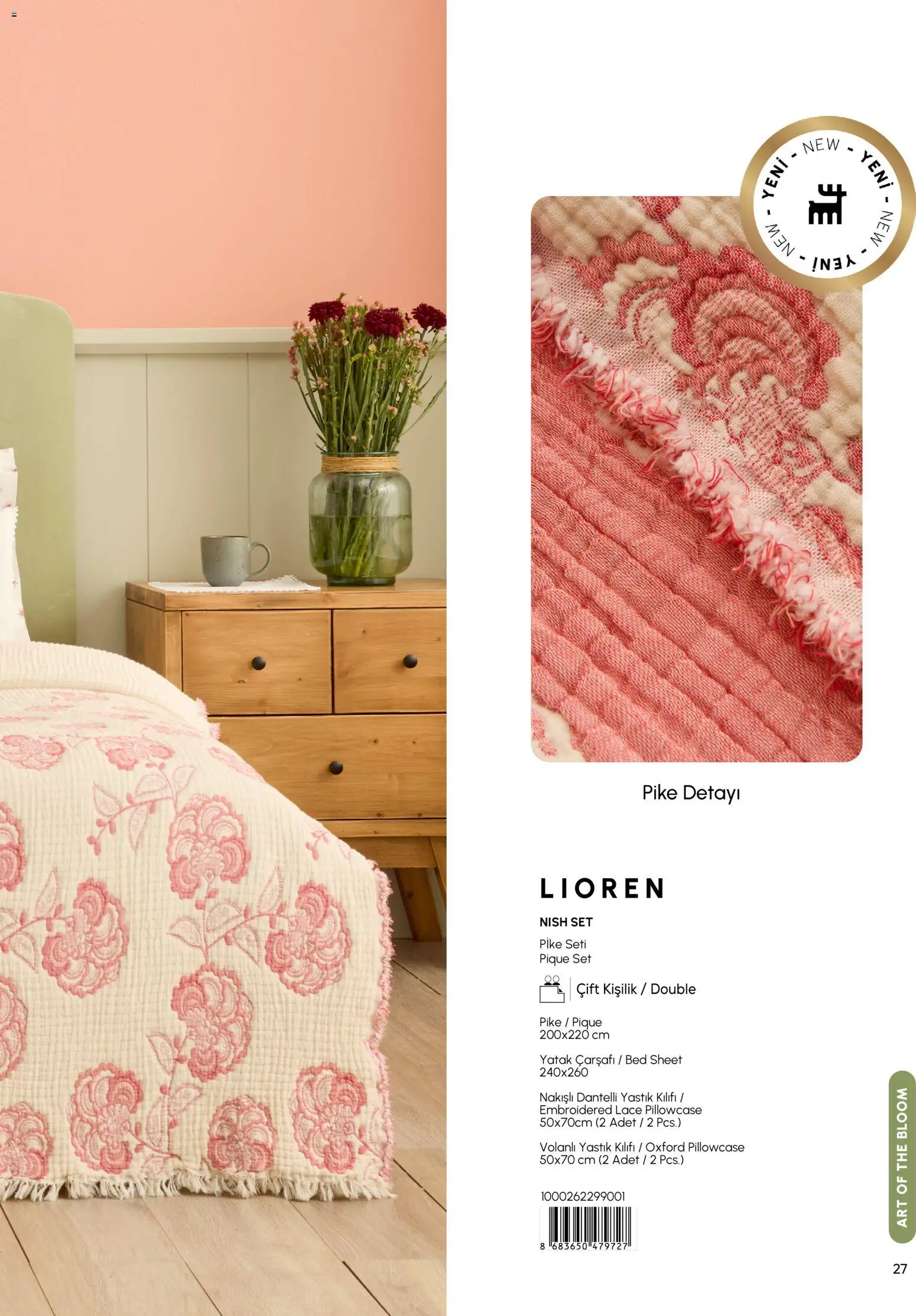 Karaca Home - Katalog  Ev Tekstili -  İlkbahar / Yaz 2026 - 01.03.2026 tarihinden itibaren geçerlidir | Sayfa: 27 | Ürünler: Yatak, Yastık, Yastık kılıfı, Pike