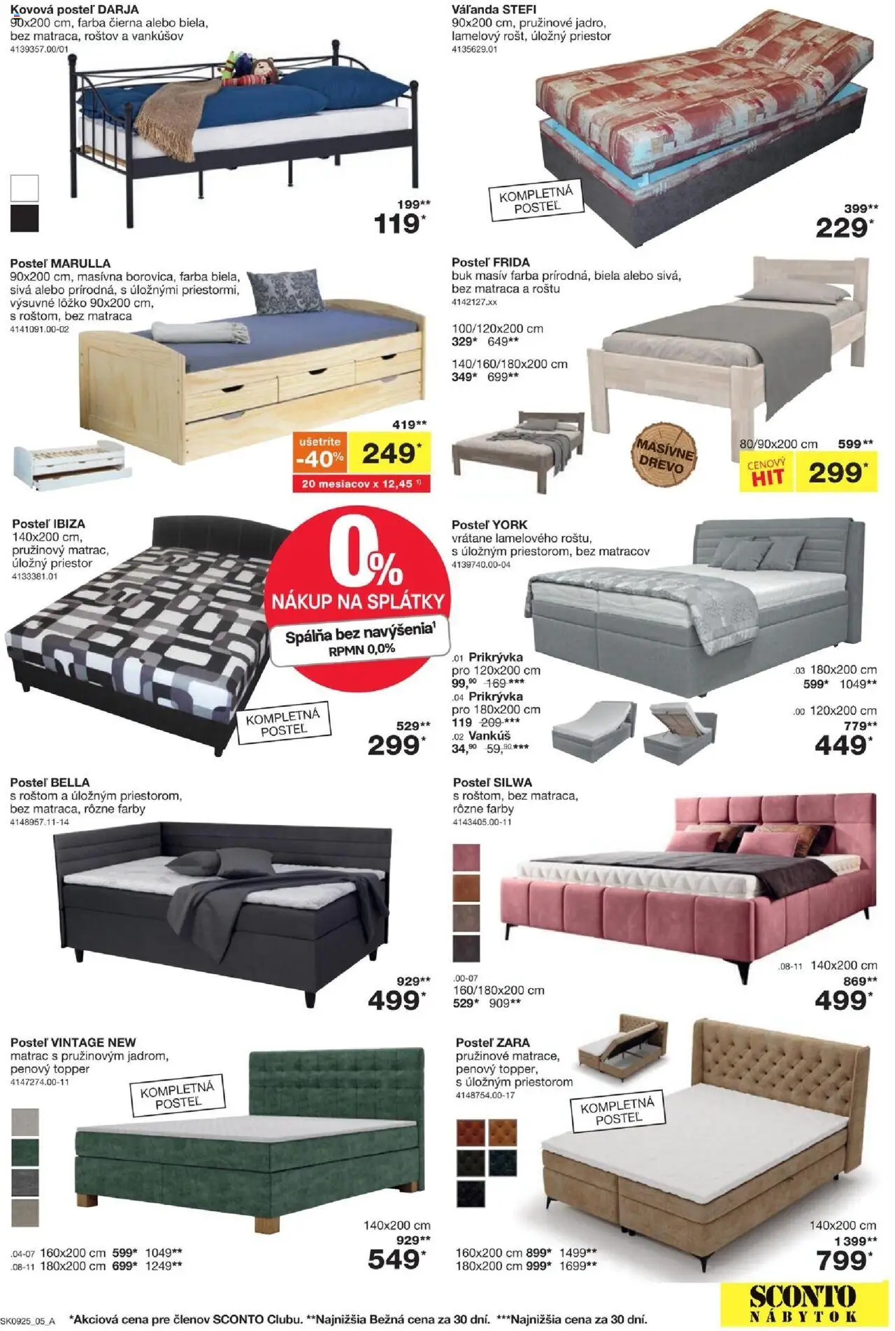 Sconto nábytok leták │ platný od 16.07.2025 | Strana: 5 | Produkty: Nábytok, Matrac, Posteľ, Vankúš