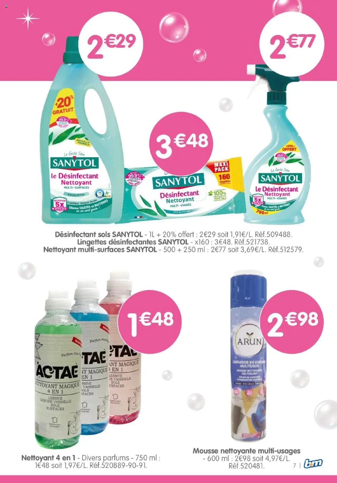  | Page: 7 | Produits: Parfum, Liquide vaisselle, Mousse, Lessive