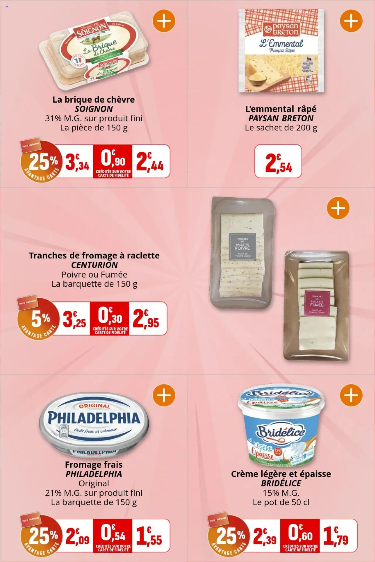 {H1} | Page: 9 | Produits: Fromage à raclette, Poivre, Raclette, Philadelphia