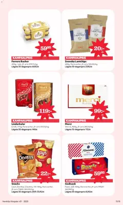 Hemköp - erbjudanden - Förhandsvisning av reklamblad från butik Hemköp aktuell från 15.12.2025 | Sida: 13 | Produkter: Chips