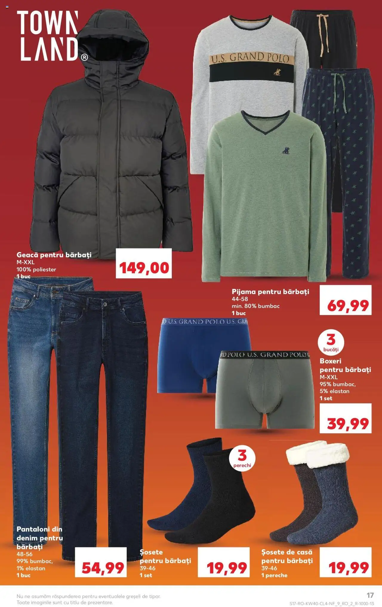 Noul catalog Kaufland – valabil de la 01.10.2025 | Pagină: 17 | Produse: Geacă, Pantaloni, Șosete, Boxeri