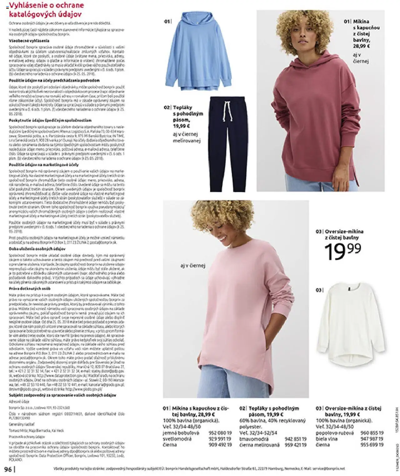 Nové Bonprix akcie – leták je platný od 14.10.2025 | Strana: 98 | Produkty: Mikina