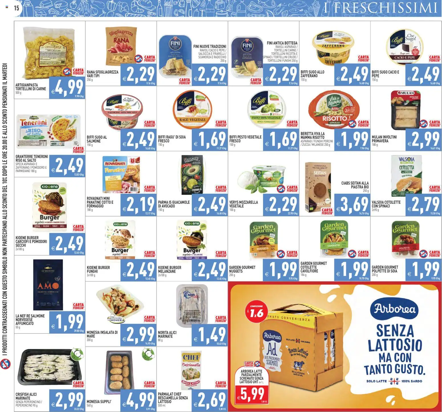 Volantino PIM Supermercati del 06.03.2026 | Pagina: 15 | Prodotti: Cavolfiore, Asparagi, Latte parzialmente scremato, Besciamella