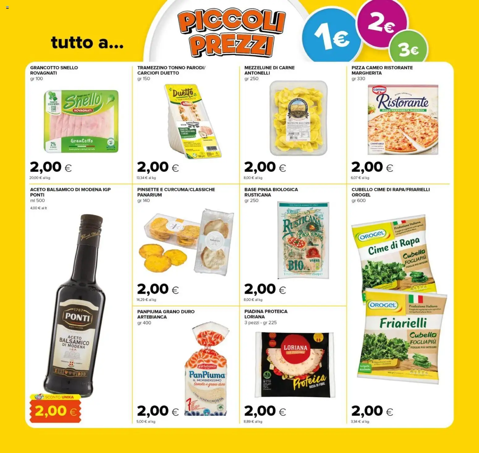 Volantino Tigre del 23.04.2026 | Pagina: 4 | Prodotti: Pizza, Piadina, Aceto, Tramezzino