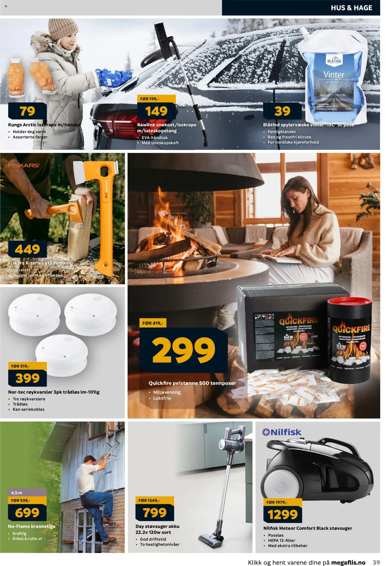 {H1} | Side: 39 | Produkter: Røykvarsler, Uscător rufe, Støvsuger