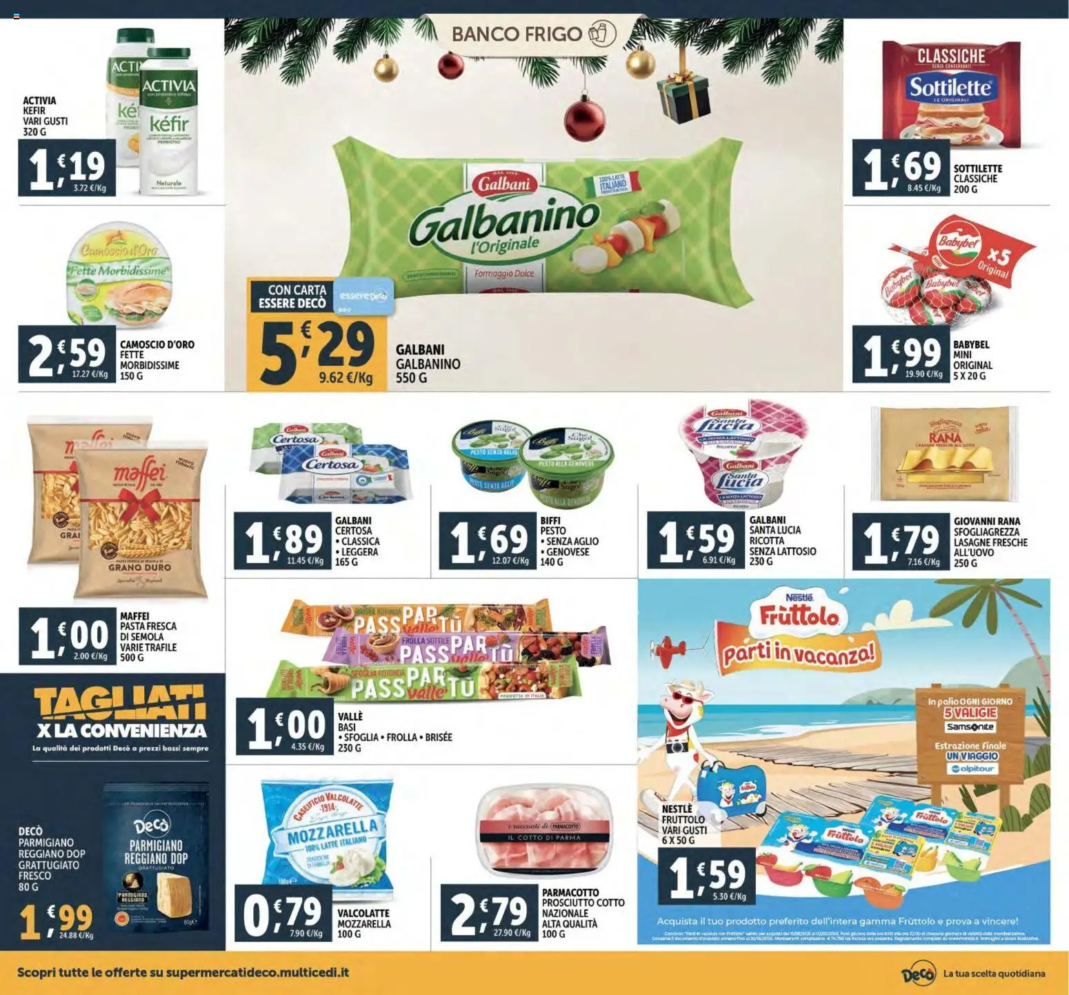 Volantino Decò del 02.12.2025 | Pagina: 18 | Prodotti: Latte, Aglio, Pasta, Parmigiano