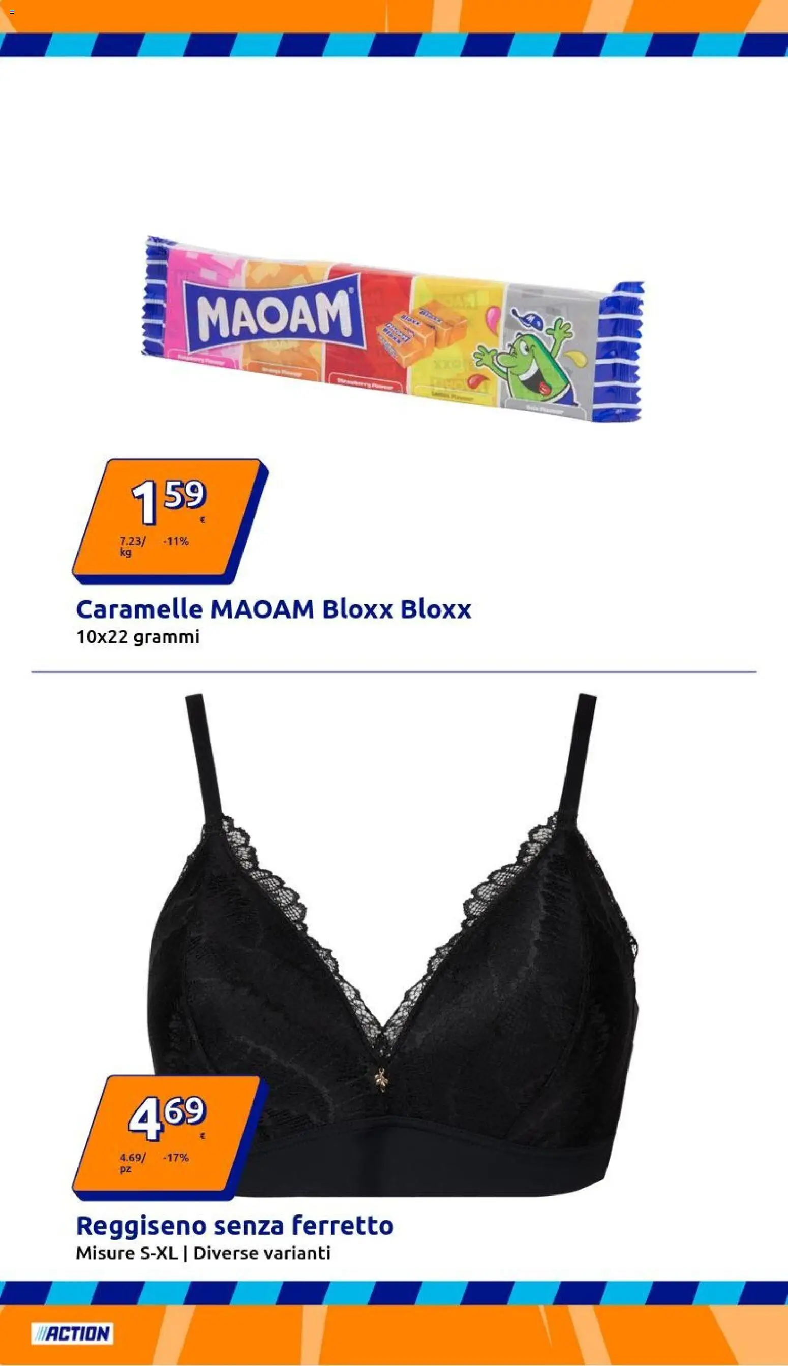 Volantino Action del 21.01.2026 | Pagina: 16 | Prodotti: Caramelle, Reggiseno