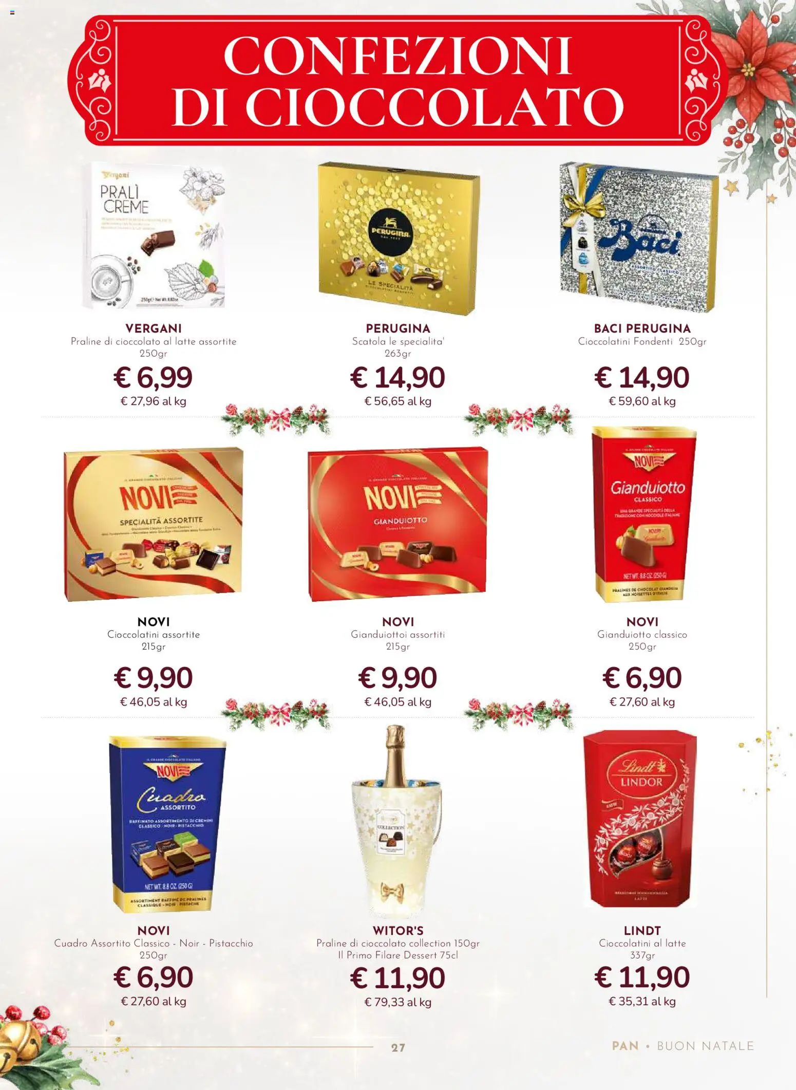 Volantino Pan del 13.11.2025 | Pagina: 27 | Prodotti: Cioccolato, Latte, Cioccolatini, Scatola