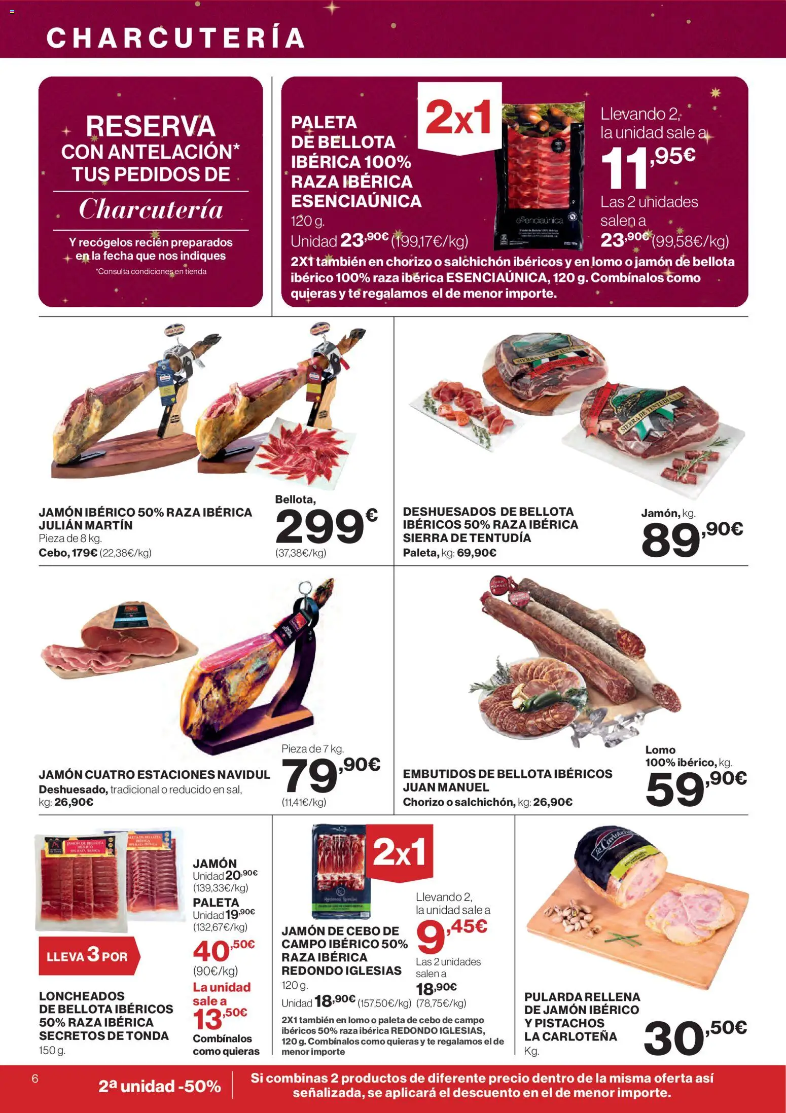Supercor folleto │ válido desde el 20.11.2025 | Página: 6 | Productos: Jamón ibérico, Jamón, Té, Νυχτικό