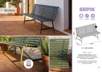 Pré-visualização Espaço Casa folheto Ar Livre 2026 válido de 07.03.2026 | Página: 155 | Produtos: Banco