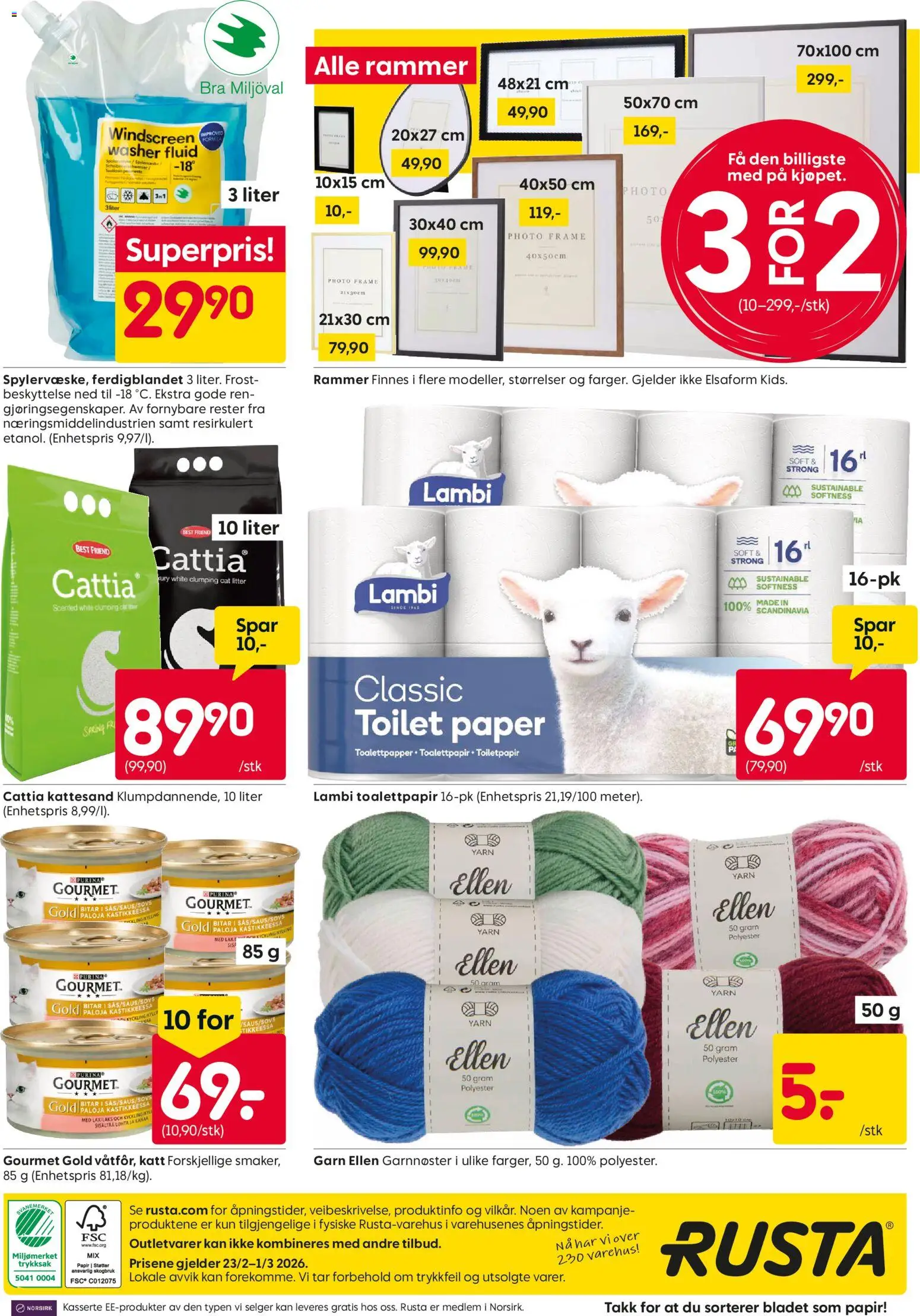 {H1} | Side: 16 | Produkter: Декоративна плитка, Toalettpapir, Kylling, Суміш дитяча