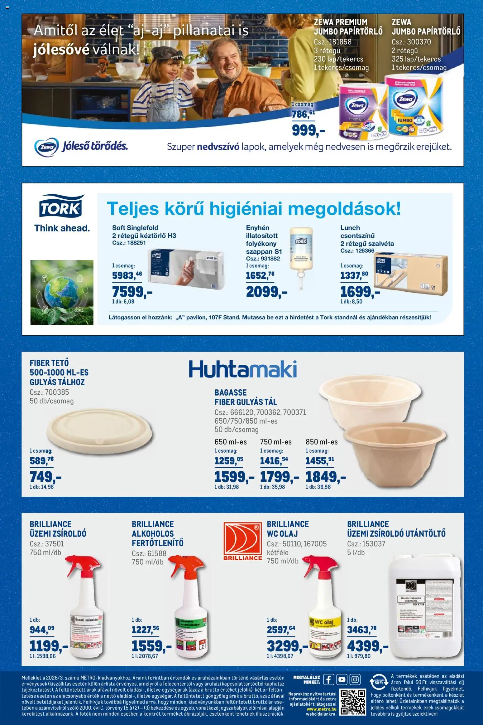 Metro akciós ujság - amely érvényes a következő dátumtól: 03.03.2026 | Oldal: 67 | Termékek: Papírtörlő, WC, Olaj, Szappan
