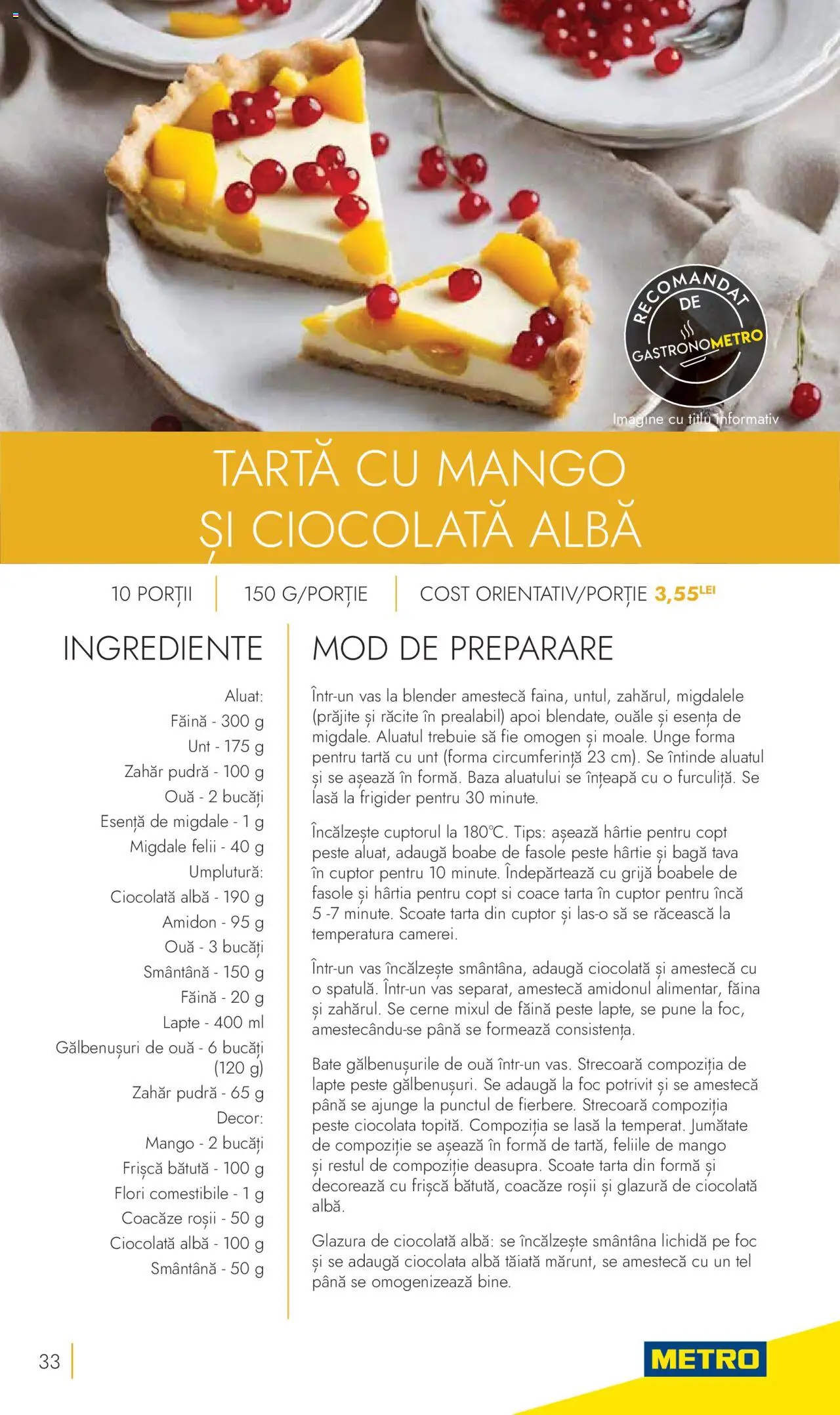 Metro catalog - Tendinte si Recomandari – valabil de la 24.10.2023 | Pagină: 33 | Produse: Cuptor, Lapte, Ciocolată, Pește