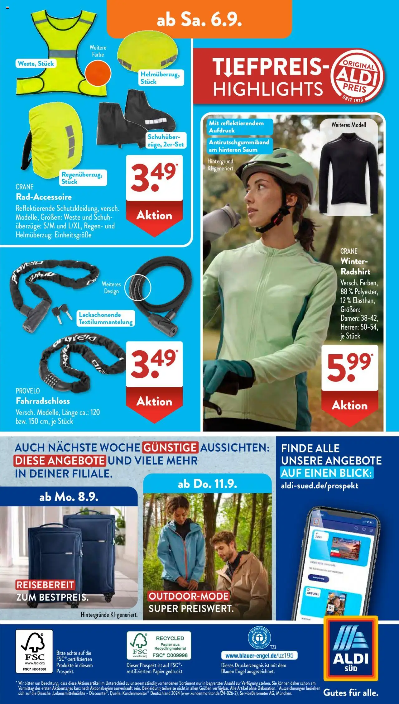 Aldi Süd Prospekt 	 - gültig ab dem 01.09.2025 | Seite: 18 | Produkte: Bekleidung, Weste