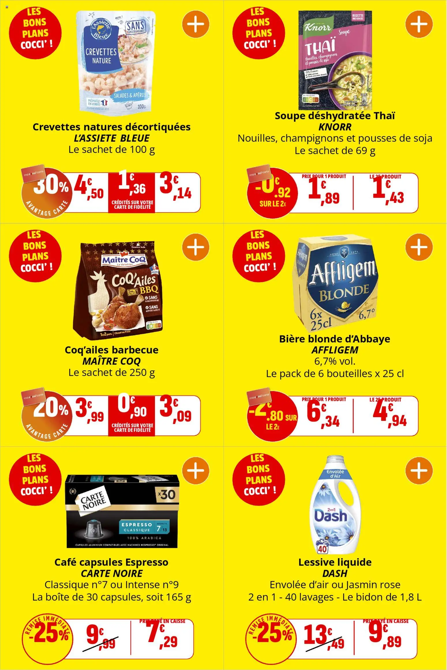 {H1} | Page: 3 | Produits: Soupe, Barbecue, Crevettes, Lessive