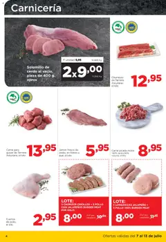 Alimerka folleto Asturias │ válido desde el 07.07.2025 | Página: 4 | Productos: Solomillo de cerdo, Jamón, Cerdo