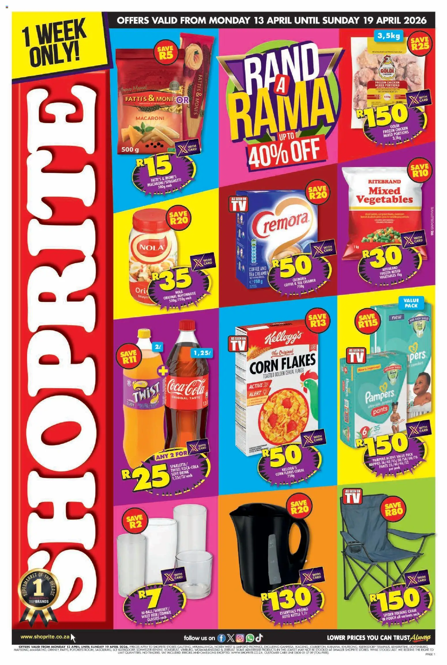New Shoprite catalogue – valid from 13.04.2026 | Page: 1