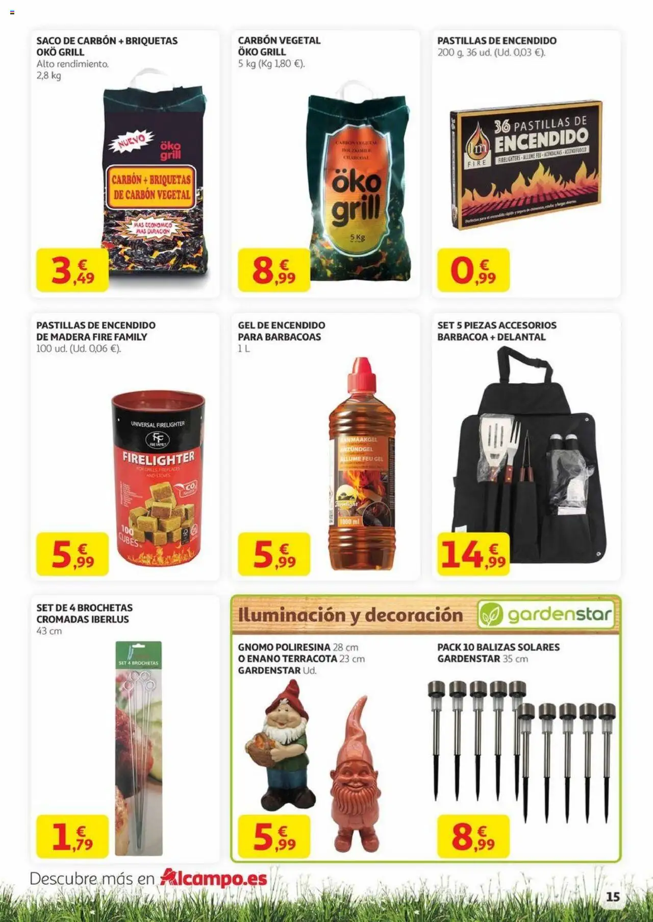 Alcampo - Aire libre │ válido desde el 29.05.2025 | Página: 15 | Productos: Barbacoa, Galette de chaise