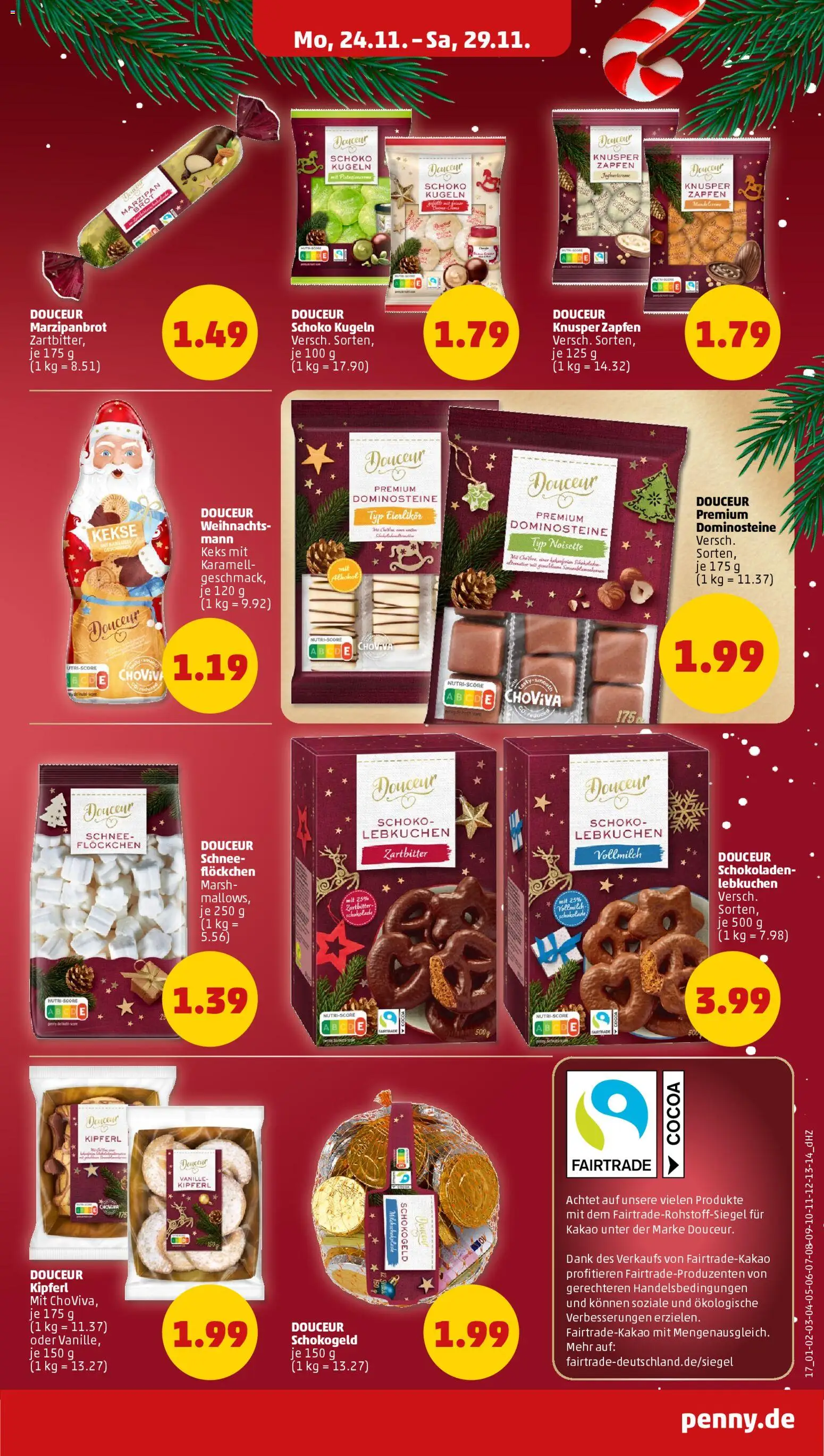 Penny Prospekt 	 – gültig ab 01.12.2025 | Seite: 19 | Produkte: Schokolade, Creme, Brot, Kekse