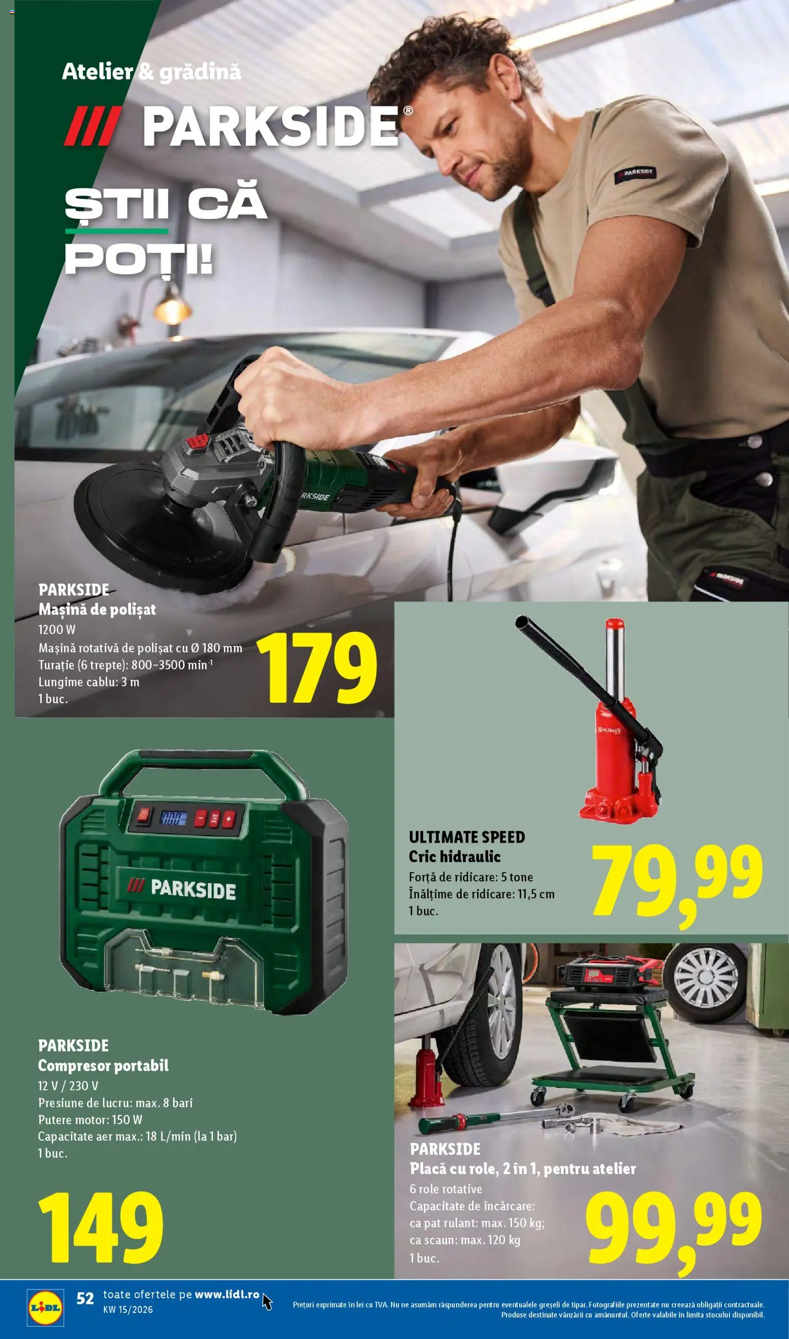 Noul catalog Lidl – valabil de la 06.04.2026 | Pagină: 52 | Produse: Cablu, Pat, Scaun, Role