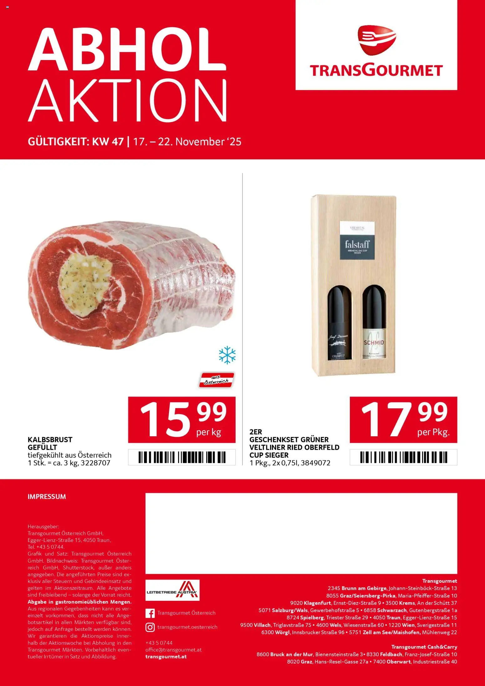 Transgourmet Flugblatt gültig ab 17.11.2025 | Seite: 40