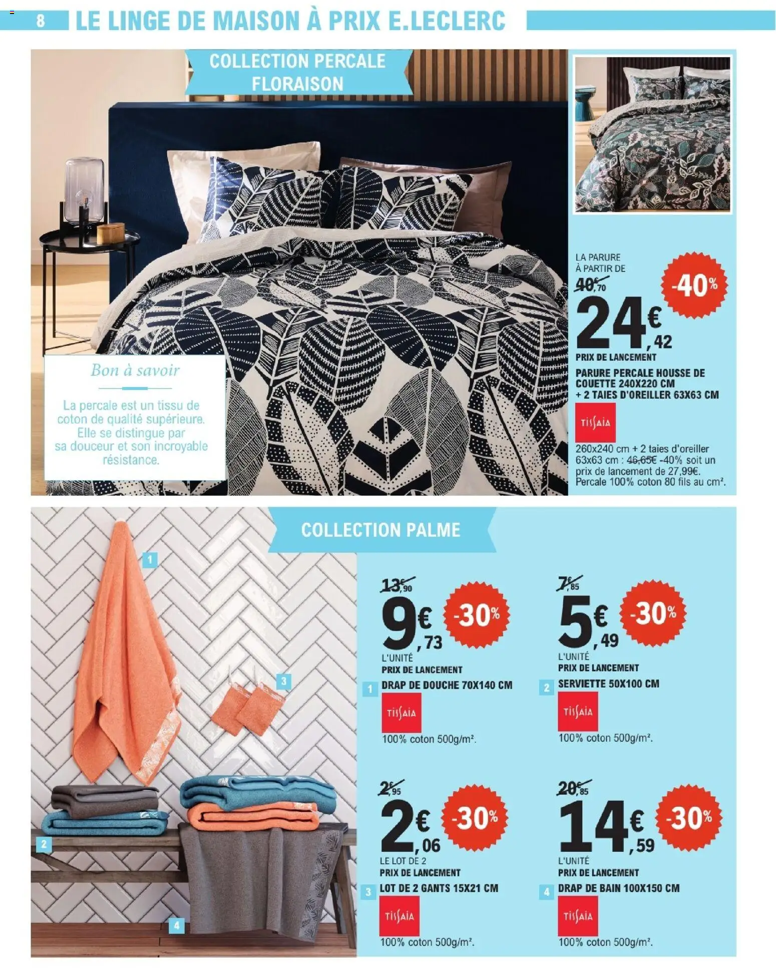 {H1} | Page: 8 | Produits: Coton, Housse de couette, Couette, Gants