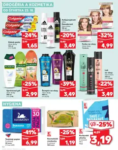 Kaufland leták platný od 23.10.2025 | Strana: 52 | Produkty: Šampón, Toaletný papier, Zubná pasta, Adidas