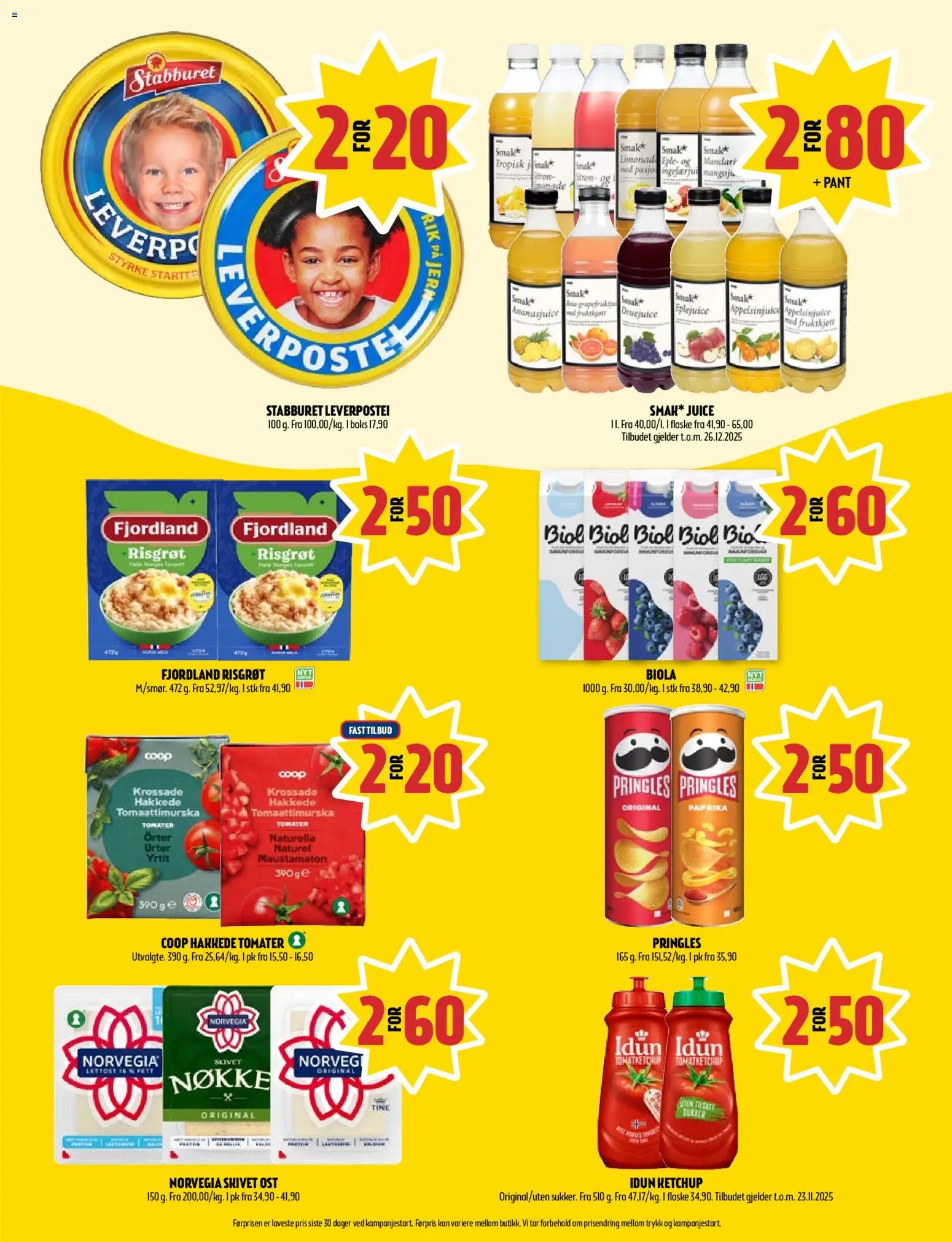 {H1} | Side: 5 | Produkter: Juice, Jern, Boks, Бісквіт