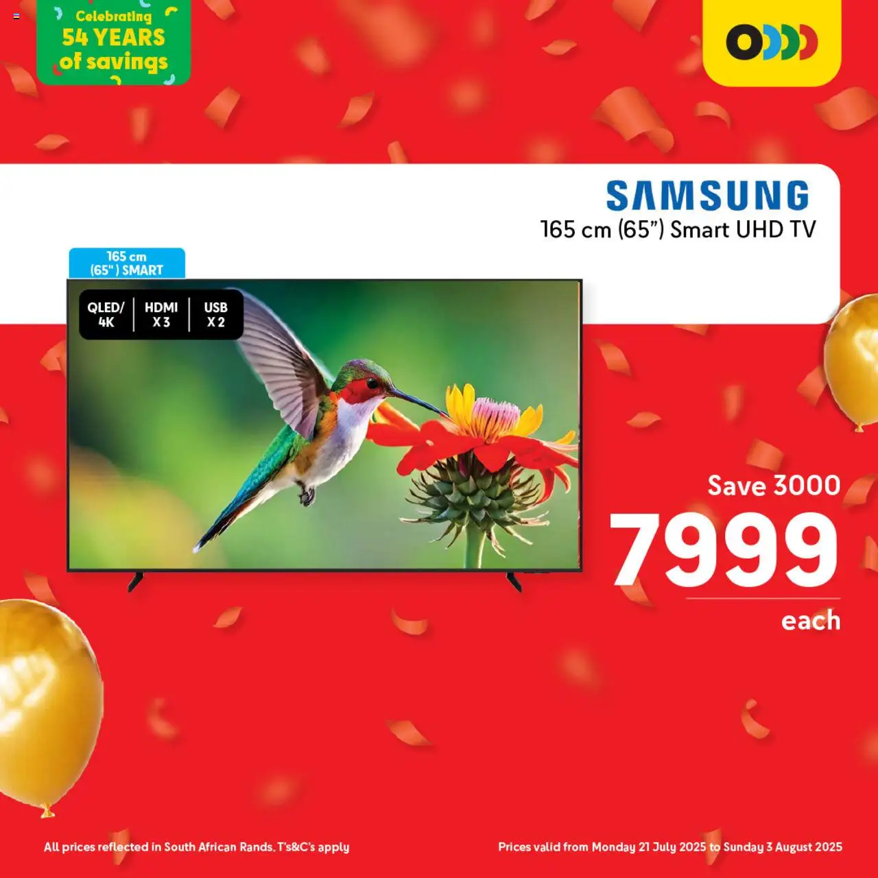 Makro Birthday Price-Drop Tech │ valid from 21.07.2025 | Page: 1 | Products: TV