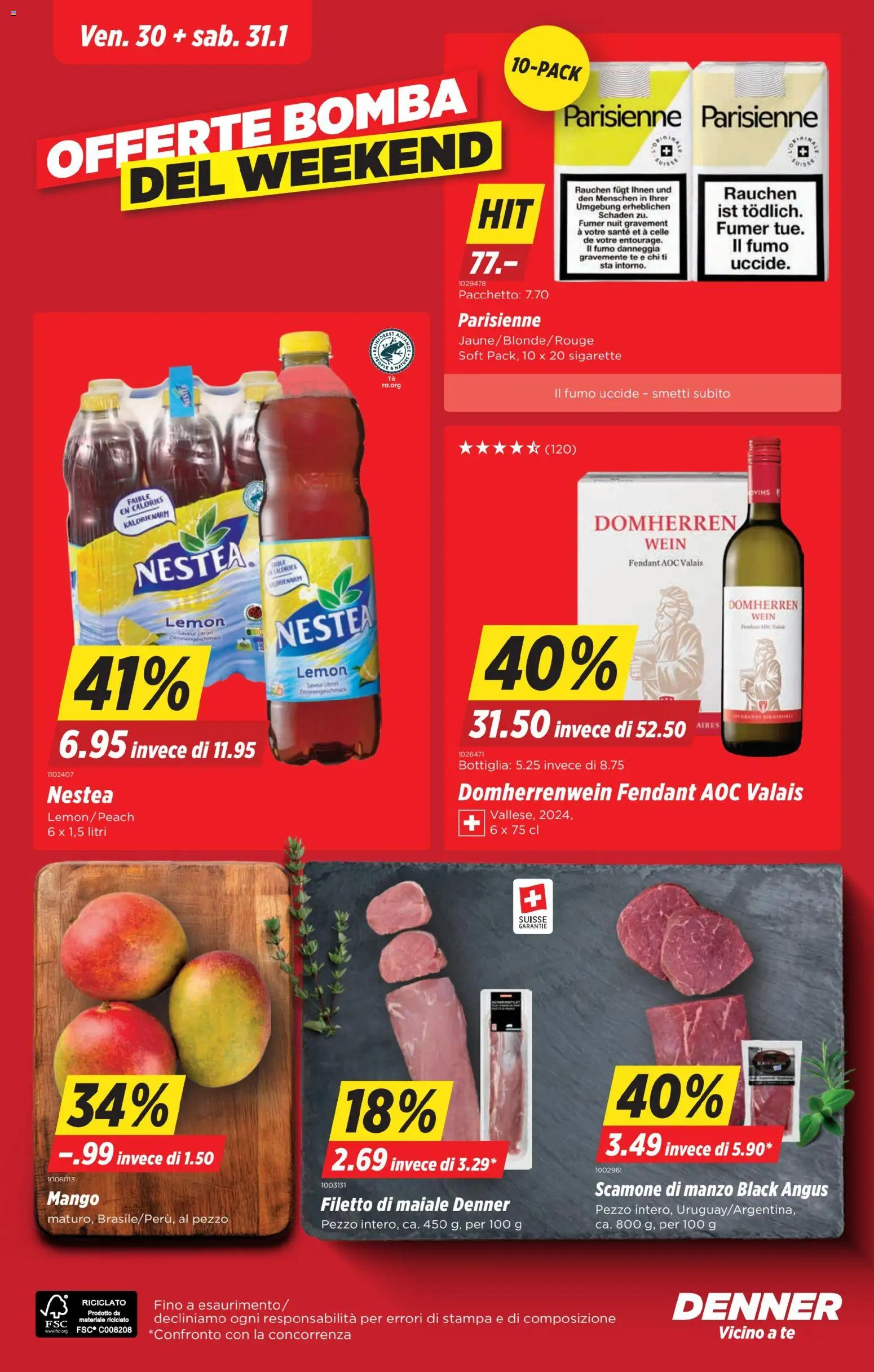 Denner Aktionen IT – gültig ab 27.01.2026 | Seite: 22 | Produkte: Rouge, Wein, Mango