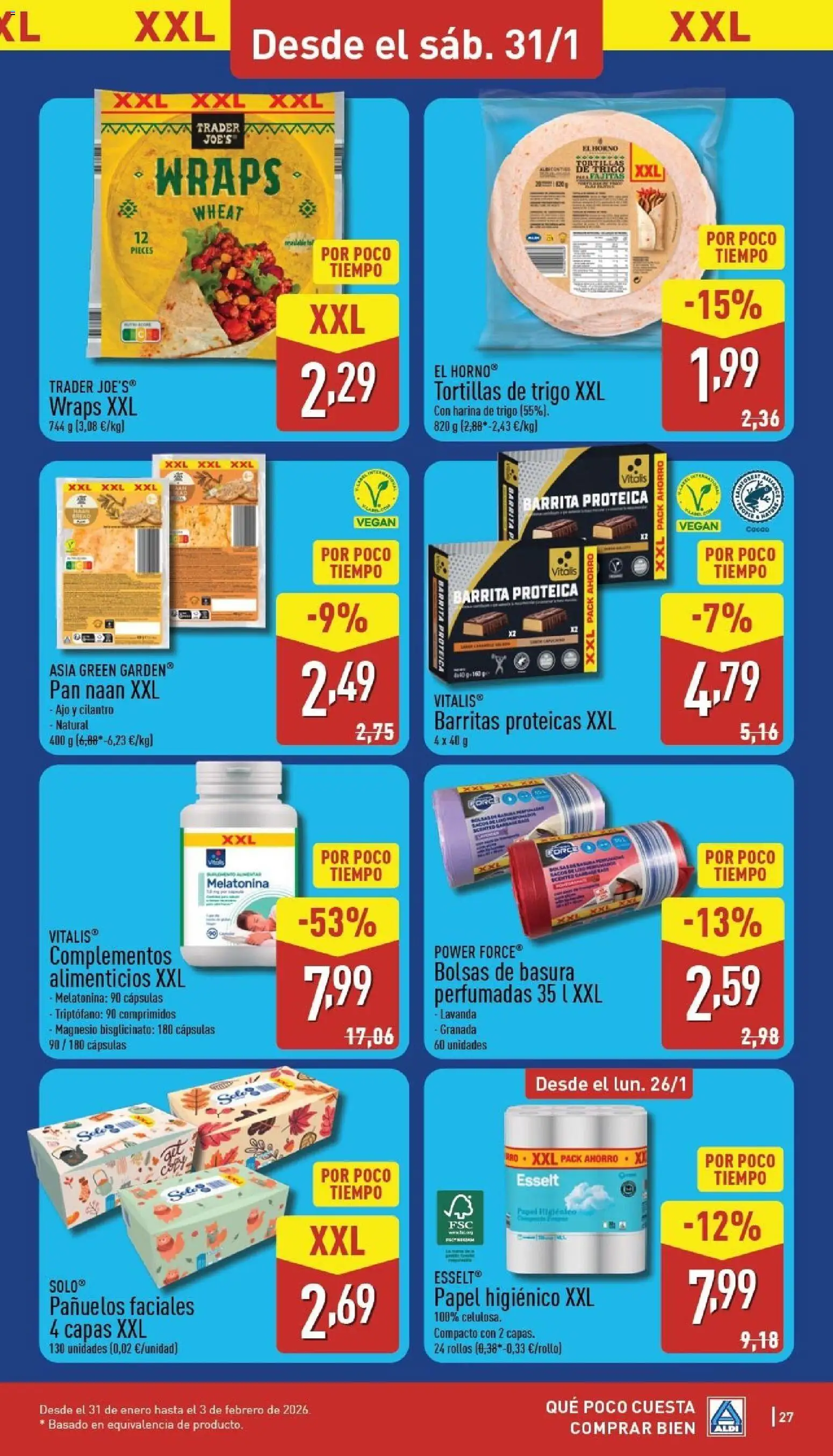 Aldi folleto Península │ válido desde el 26.01.2026 | Página: 27 | Productos: El horno, Pan, Papel higienico, Horno