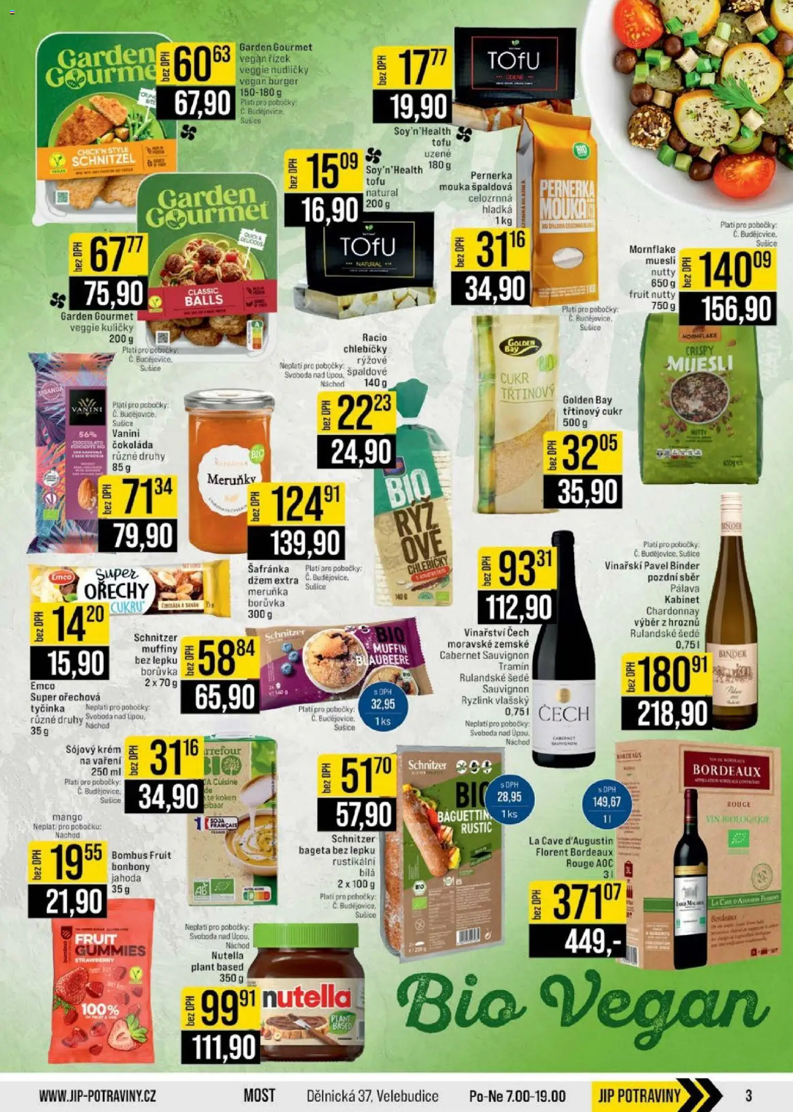 Jip leták - Cash & Carry od 08.04.2026 | Strana: 3 | Produkty: Burger, Gourmet, Sušiče, Meruňky