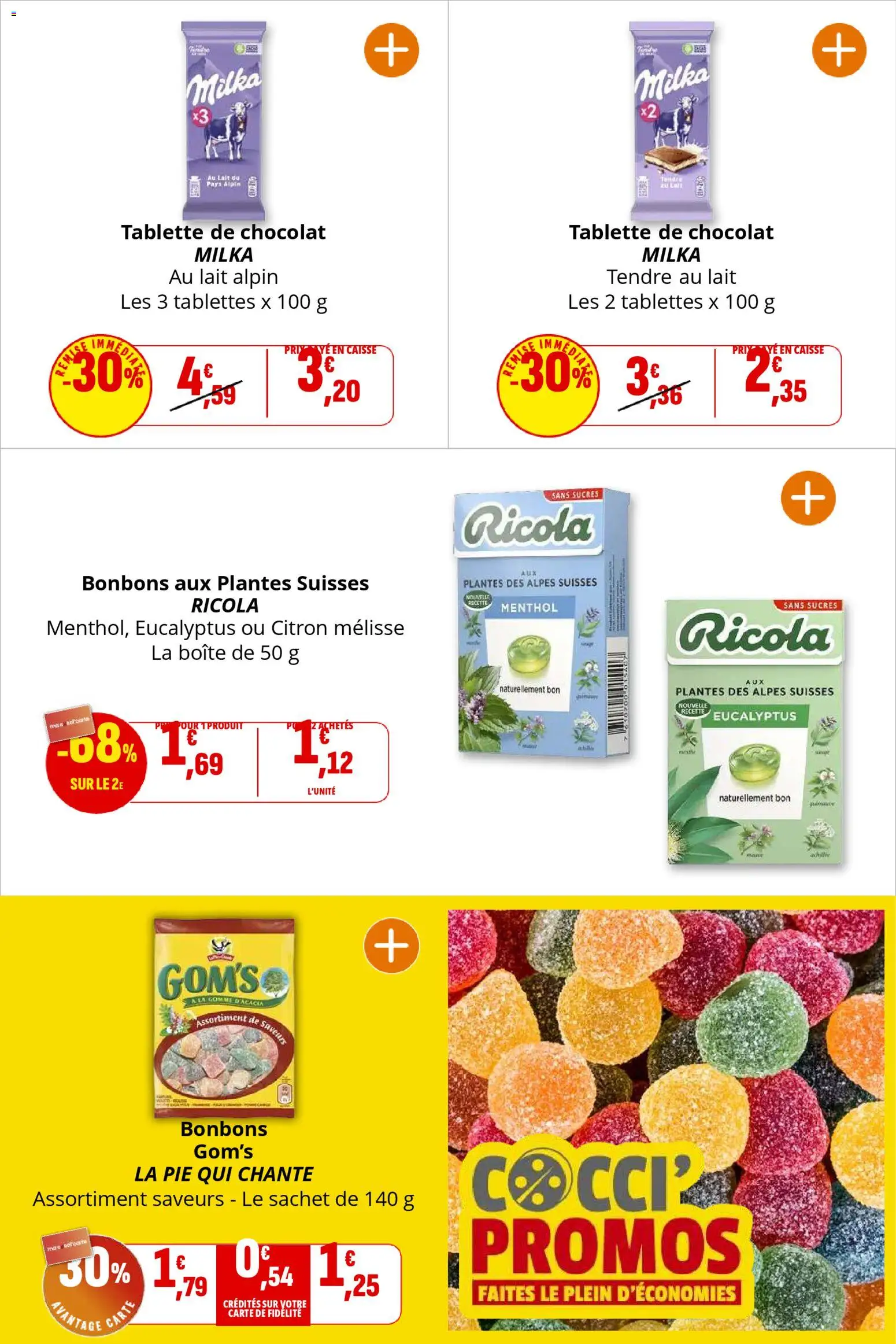 {H1} | Page: 22 | Produits: Tablette, Citron, Lait, Chocolat